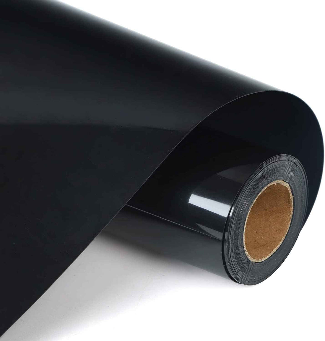 RENLITONG Heat Transfer Vinyl,12 Inch by 10ft Black Iron on Vinyl