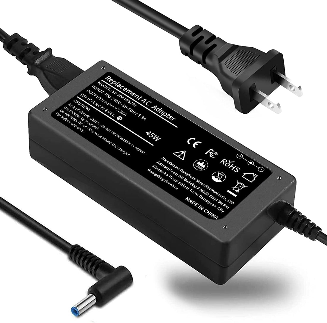 45W 19.5V 2.31A Ac Adapter Laptop Charger for HP Pavilion x360 Charger 15-f272wm 15-f387wm 15-f233wm 15-f222wm 15-f211wm 15-f337wm 17-g121wm 17-g119dx Laptop Notebook Power Supply Cord Plug - PCTechSupply.com