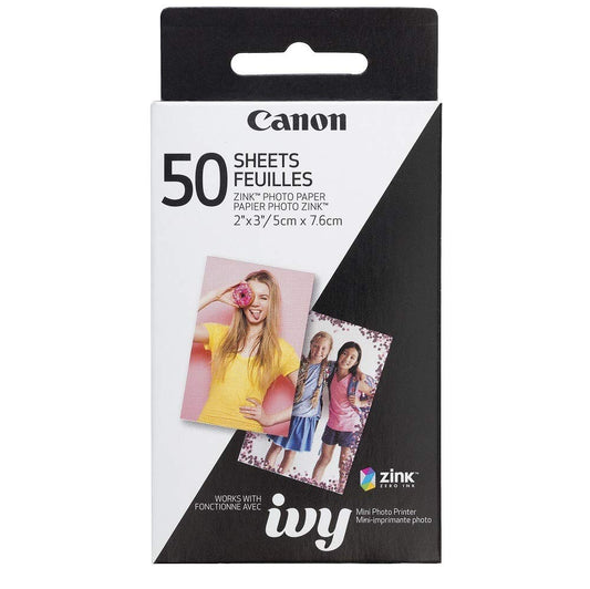 Canon ZINK Photo Paper Pack, 50 Sheets - PCTechSupply.com