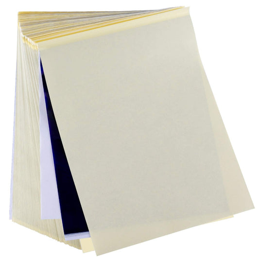 Tattoo Transfer Paper, Cridoz 100 Sheets Tattoo Stencil Transfer Paper for Tattooing Blue Art and Craft Supplies by cridoz