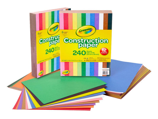 Crayola Construction Paper - 480ct (2pck), Bulk School Supplies For Kids, Teacher Classroom Must Have, Art Paper, Arts & Crafts - PCTechSupply.com