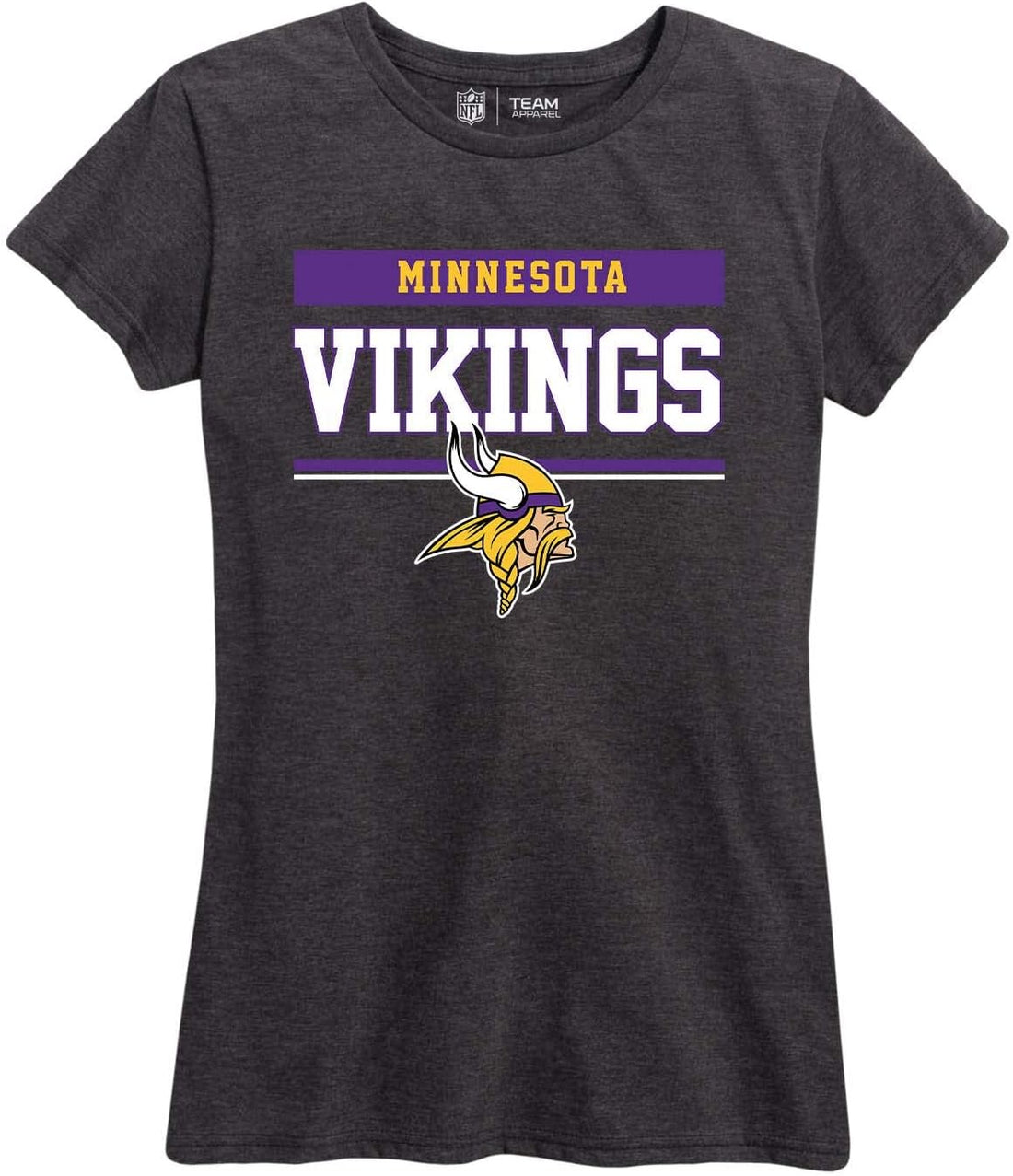 NFL Womens Plus Size Relaxed Fit T-Shirt, Gameday Apparel, Tagless Rib Neck Contour Fit Short Sleeve Tee