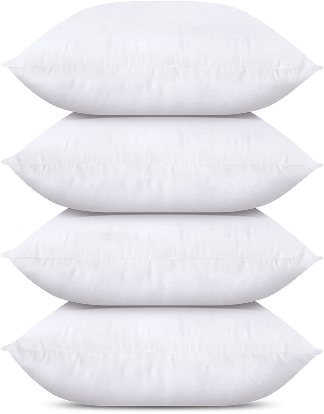 Utopia Bedding Throw Pillows (Set of 4, White), 20 x 20 Inches Pillows for Sofa, Bed and Couch Decorative Stuffer Pillows