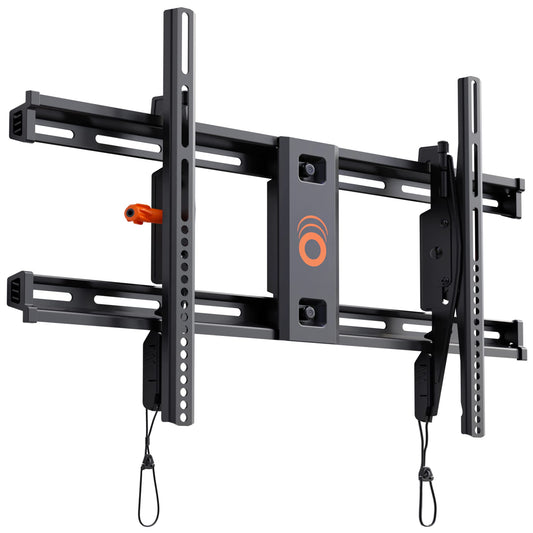ECHOGEAR Wall Mount TV Bracket for TVs Up to 90" - Low Profile Design Tilts to Eliminate Glare - Includes Drilling Template