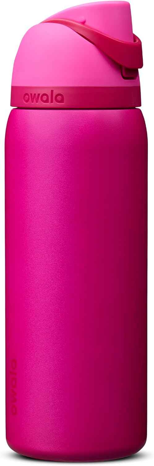 Owala FreeSip Stainless Steel Water Bottle 32 oz Read My Lips