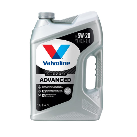 Valvoline Advanced Full Synthetic SAE 5W-20 Motor Oil 5 QT Automotive Parts and Accessories by Valvoline
