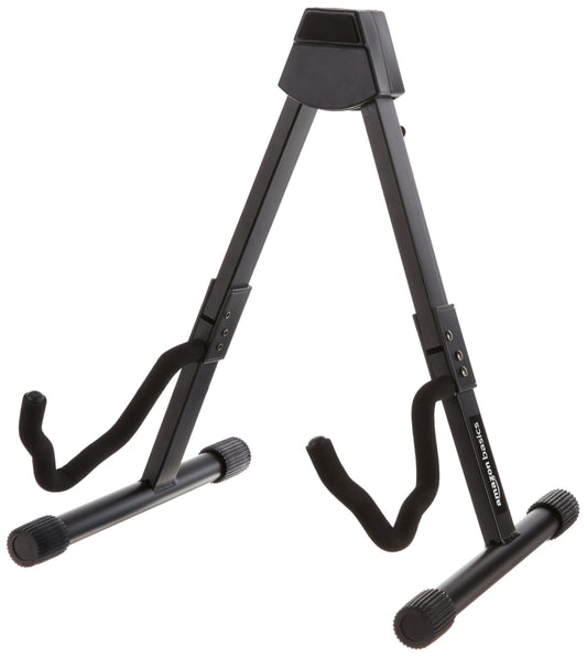 Amazon Basics Adjustable Guitar Folding A-Shape Frame Stand for Acoustic and Electric Guitars with Non-Slip Rubber and Soft Foam Arms, Fully Assembled, Black - PCTechSupply.com