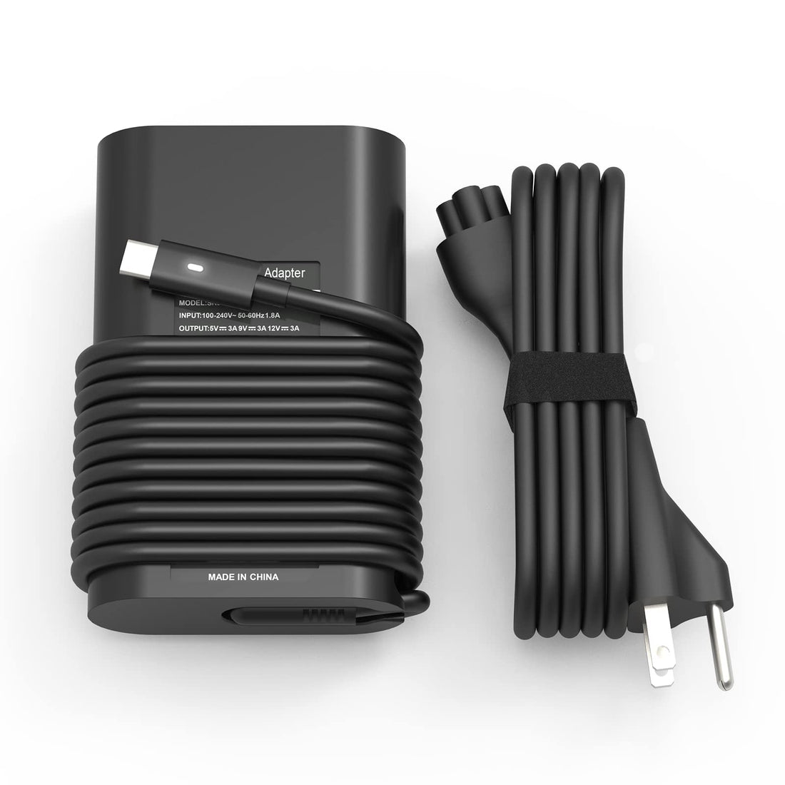 65w 45w USB-C Type C Laptop Charger Replacement for Dell Latitude 7275 7370 5420 5285 5290 5520 XPS 13 9250 9360 9365 9370