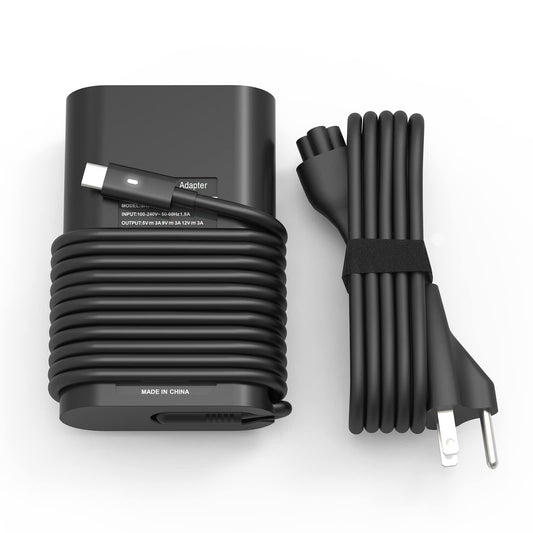 65w 45w USB-C Type C Laptop Charger Replacement for Dell Latitude 7275 7370 5420 5285 5290 5520 XPS 13 9250 9360 9365 9370
