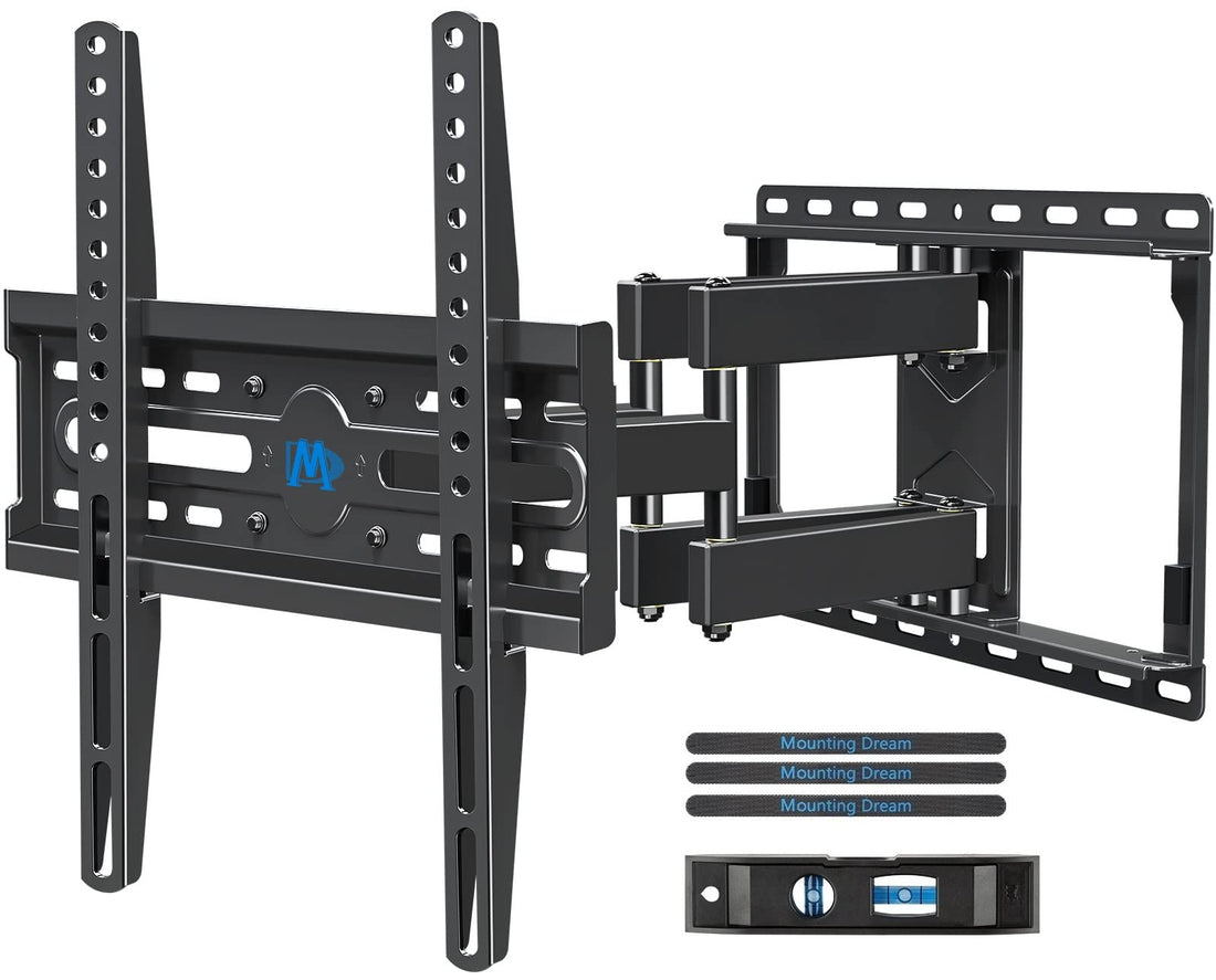 Mounting Dream TV Wall Mount for 32-65 Inch TV, TV Mount with Swivel and Tilt, Full Motion TV Bracket with Articulating Dual Arms, Fits 16inch Studs, Max VESA 400X400 mm, 99lbs, MD2380 - PCTechSupply.com