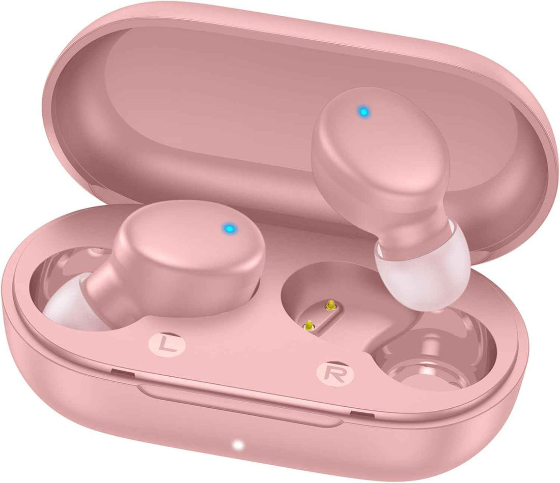 MOZOTER Mini Wireless Earbuds Bluetooth 5.3 in Ear Headphones Headsets