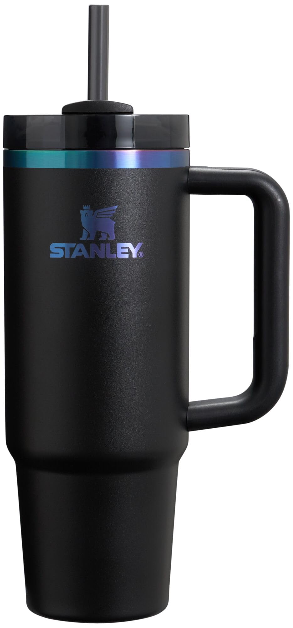 STANLEY Quencher H2.0 Tumbler with Handle & Straw 30 oz Black Chroma | Twist On 3-Way Lid | Cupholder Compatible for Travel