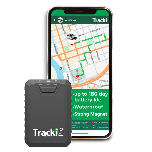 Tracki Pro GPS Tracker for Vehicles, USA made tech. Up to 7 Months Batt. Waterproof Magnetic 4G LTE Long Battery Life 2-7