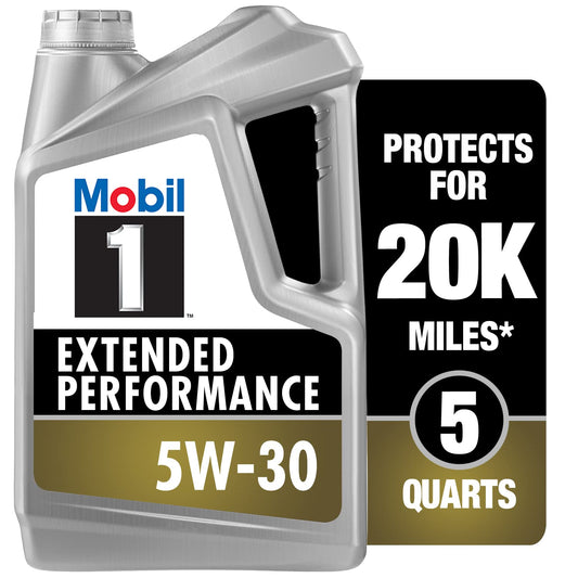 Mobil 1 Extended Performance Full Synthetic Motor Oil 5W-30, 5 Quart - PCTechSupply.com