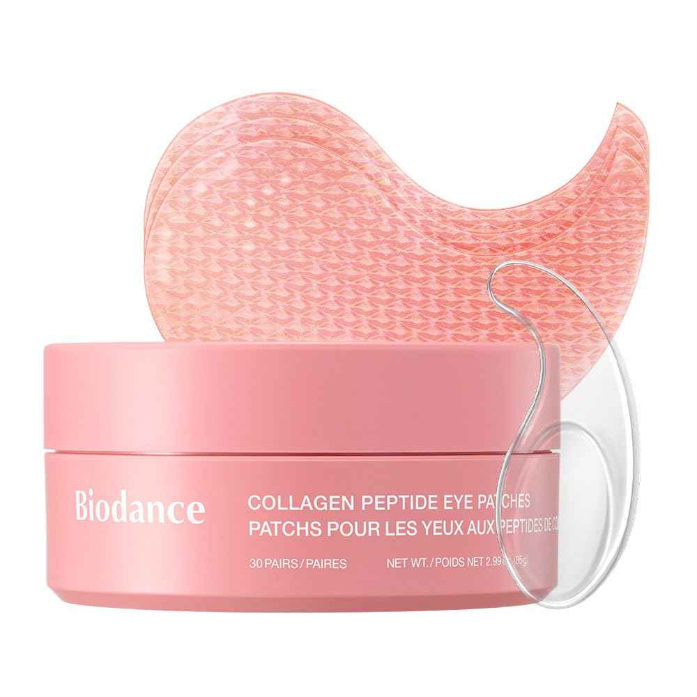 BIODANCE Hydrogel Eye Patches for Under Eye - Collagen Peptide, Anti Wrinkle & Fine Lines (60 Count)