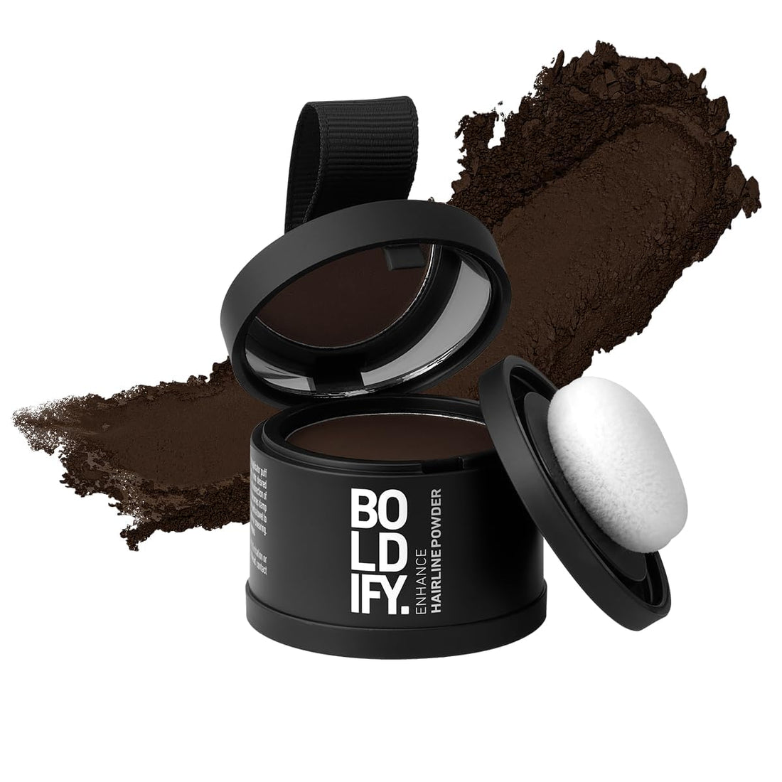 BOLDIFY Hairline Powder - Root Touch Up & Hair Loss Cover Up, Instant Gray Coverage 48-Hour Stain-Proof Hair Color Powder