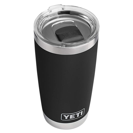 YETI Rambler 20 oz Tumbler, Stainless Steel, Vacuum Insulated with MagSlider Lid, Black - PCTechSupply.com