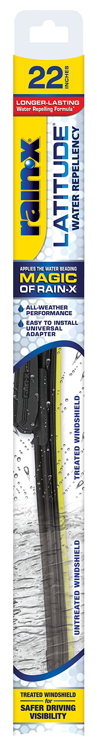 Rain-X 5079279-2 Latitude 2-In-1 Water Repellent Wiper Blades, 22 Inch Windshield Wipers (Pack Of 1), Automotive Replacement Windshield Wiper Blades With Patented Rain-X Water Repellency Formula - PCTechSupply.com