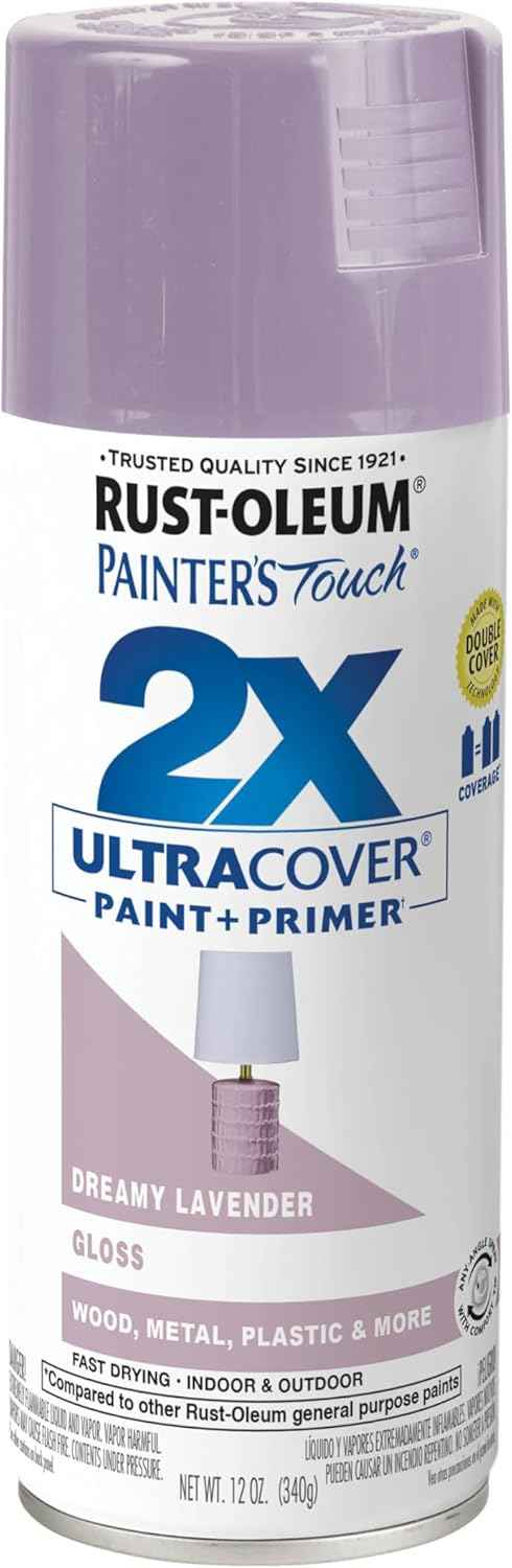 Rust-Oleum Painter's Touch 2X Spray Paint, Gloss Dreamy Lavendar