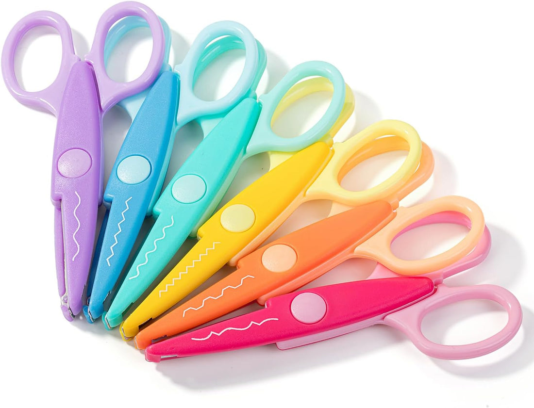 Mr. Pen- Craft Scissors Decorative Edge, 6 Pack, Candy