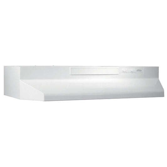 Broan-NuTone F403611 Two Four White 36-inch Under-Cabinet 4-Way Convertible Range Hood with 2-Speed Exhaust Fan and Light - PCTechSupply.com