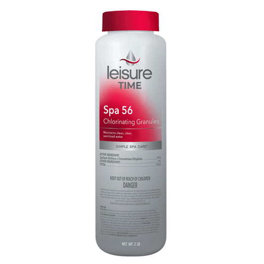 LEISURE TIME 22337A Spa 56 Chlorinating Granules for Hot Tubs, 2 lbs, gray - PCTechSupply.com