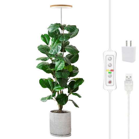 Plant Grow Light,yadoker LED Growing Light Full Spectrum for Indoor Plants,Height Adjustable, Automatic Timer, 5V Low Safe