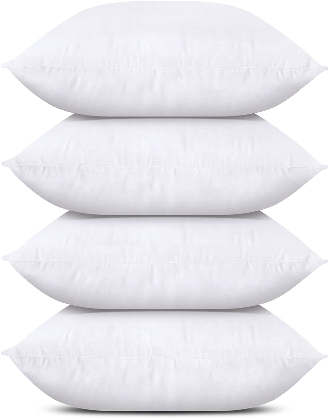 Utopia Bedding Throw Pillows (Set of 4, White), 18 x 18 Inches Pillows for Sofa, Bed and Couch Decorative Stuffer Pillows - PCTechSupply.com