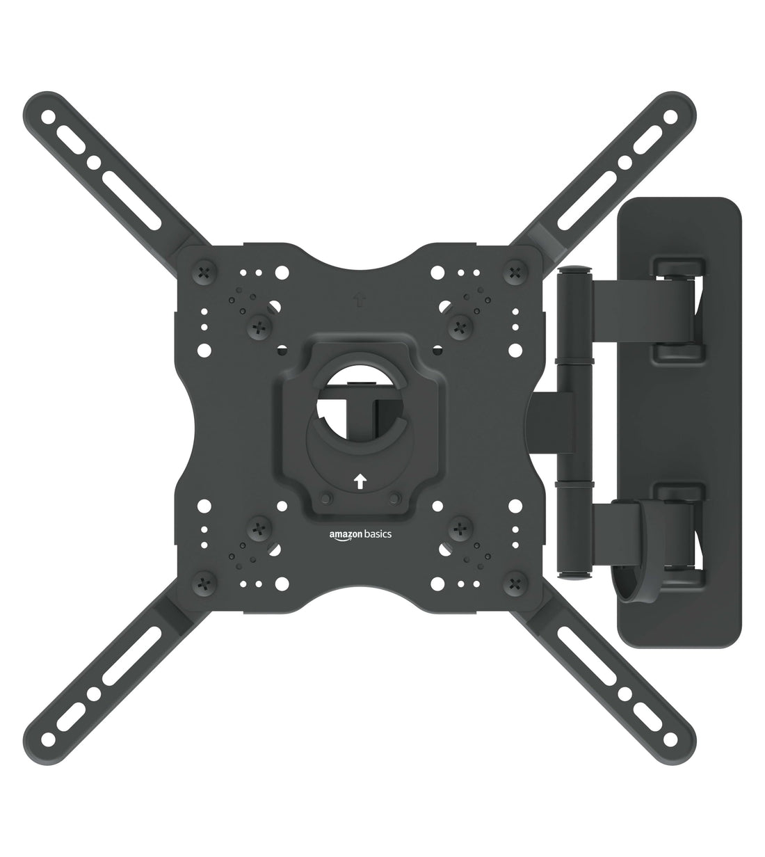 Amazon Basics Full Motion Articulating TV Wall Mount, with Swivel and Tilt, for 26" to 55" TVs and Flat Panels up to 80 Lbs, VESA Compatible, Black - PCTechSupply.com