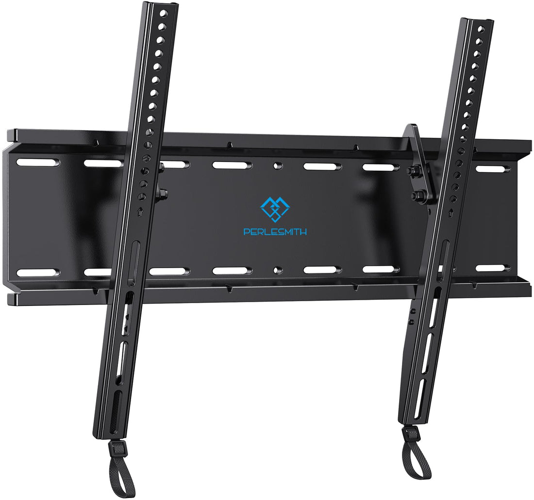 PERLESMITH Tilting TV Wall Mount Bracket Low Profile for Most 23-60 inch LED LCD OLED, Plasma Flat Screen TVs with VESA 400x400mm Weight up to 115lbs, Fits 16" Wood Stud - PCTechSupply.com