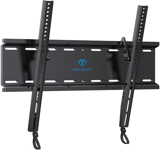 PERLESMITH Tilting TV Wall Mount Bracket Low Profile for Most 23-60 inch LED LCD OLED, Plasma Flat Screen TVs with VESA 400x400mm Weight up to 115lbs, Fits 16" Wood Stud - PCTechSupply.com