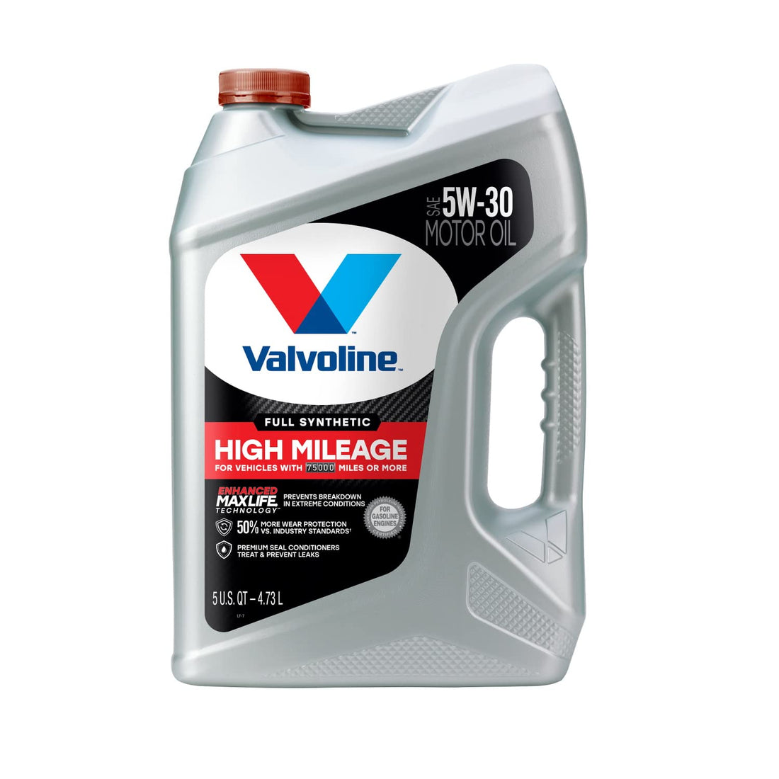 Valvoline Full Synthetic High Mileage with MaxLife Technology SAE 5W-30 Motor Oil 5 QT - PCTechSupply.com
