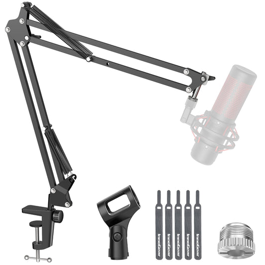 InnoGear Boom Arm Microphone Mic Stand for Blue Yeti HyperX QuadCast SoloCast Snowball Fifine Shure SM7B and other Mic, Medium - PCTechSupply.com