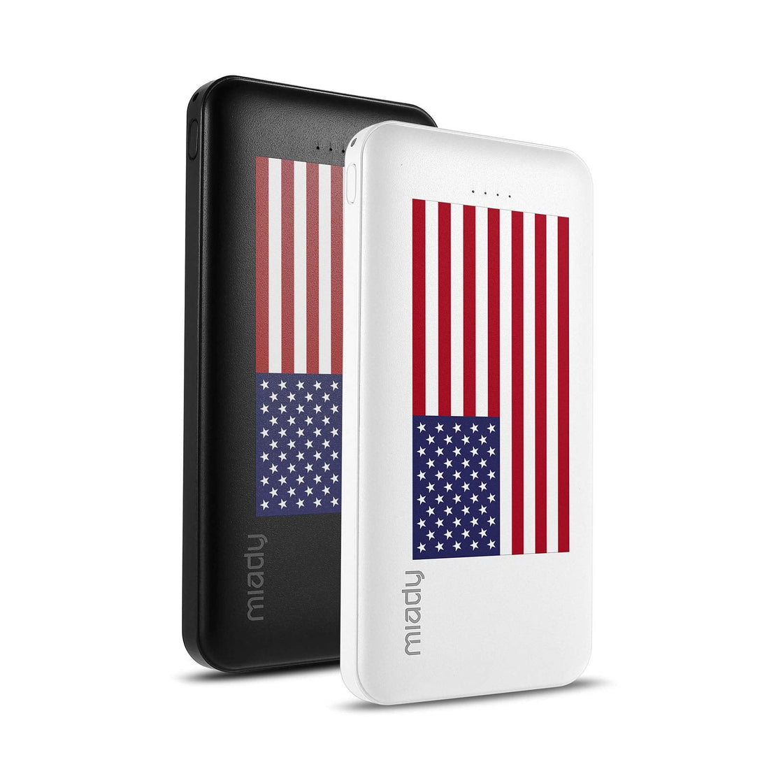 Miady 2-Pack 10000mAh Dual USB Portable Charger, USB-C Fast Charging Power Bank, Slim Backup Charger Battery Pack Compatible