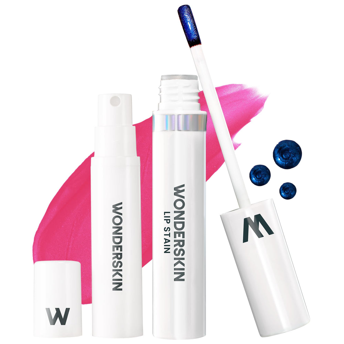 Wonderskin Wonder Blading Lip Stain Peel Off and Reveal Kit - Long Lasting, Waterproof Pink Lip Tint, Transfer Proof Natural