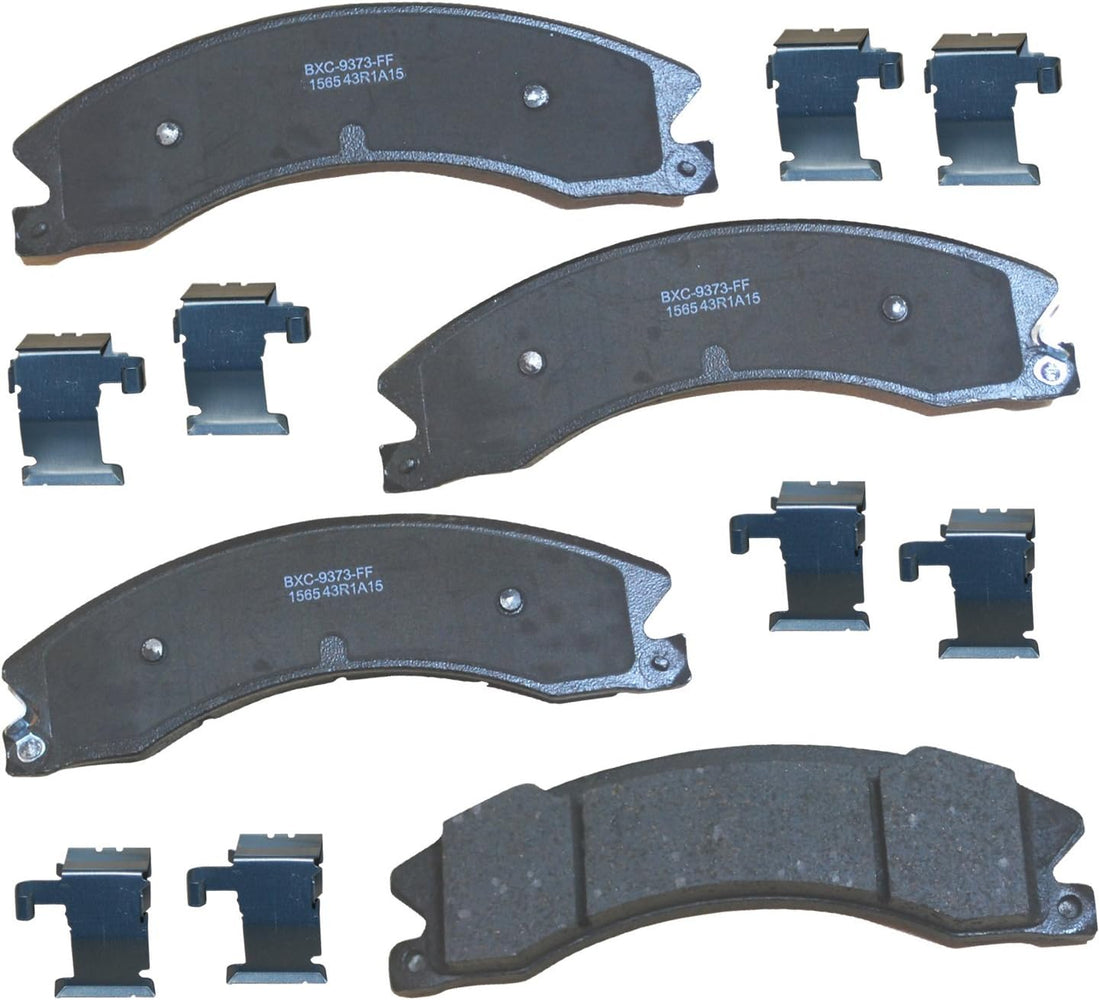 Bendix Premium SBC1565 Ceramic Rear Brake Pads for Nissan NV1500 2021-2012, NV2500 2021-2012, NV3500 2021-2012, TITAN XD 2019-2016