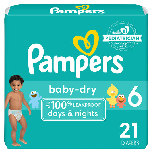 Pampers Baby Dry Diapers Size 6-21 ct - PCTechSupply.com