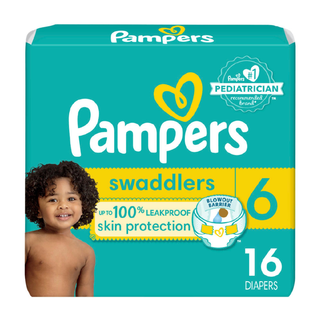 Pampers Baby Diapers - Swaddlers - Size 6, 16 Count, Ultra Soft Disposable Infant Diaper - PCTechSupply.com