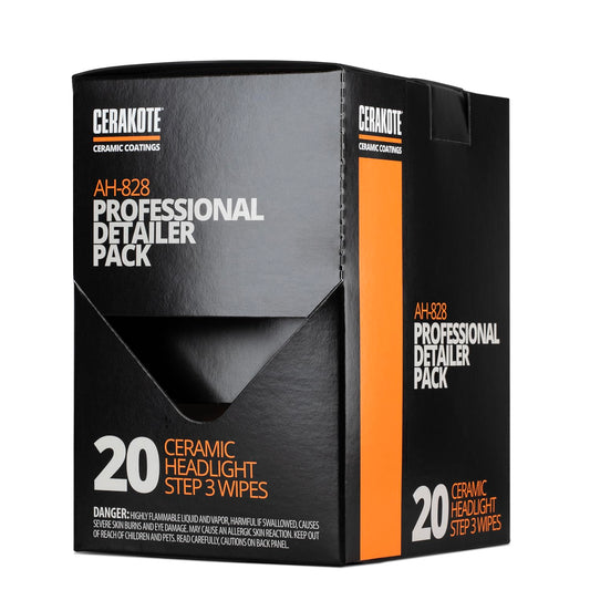 CERAKOTE® Ceramic Headlight Restoration Professional Detailer Pack (20 Ceramic Wipes) - Brings Headlights Back to Like New