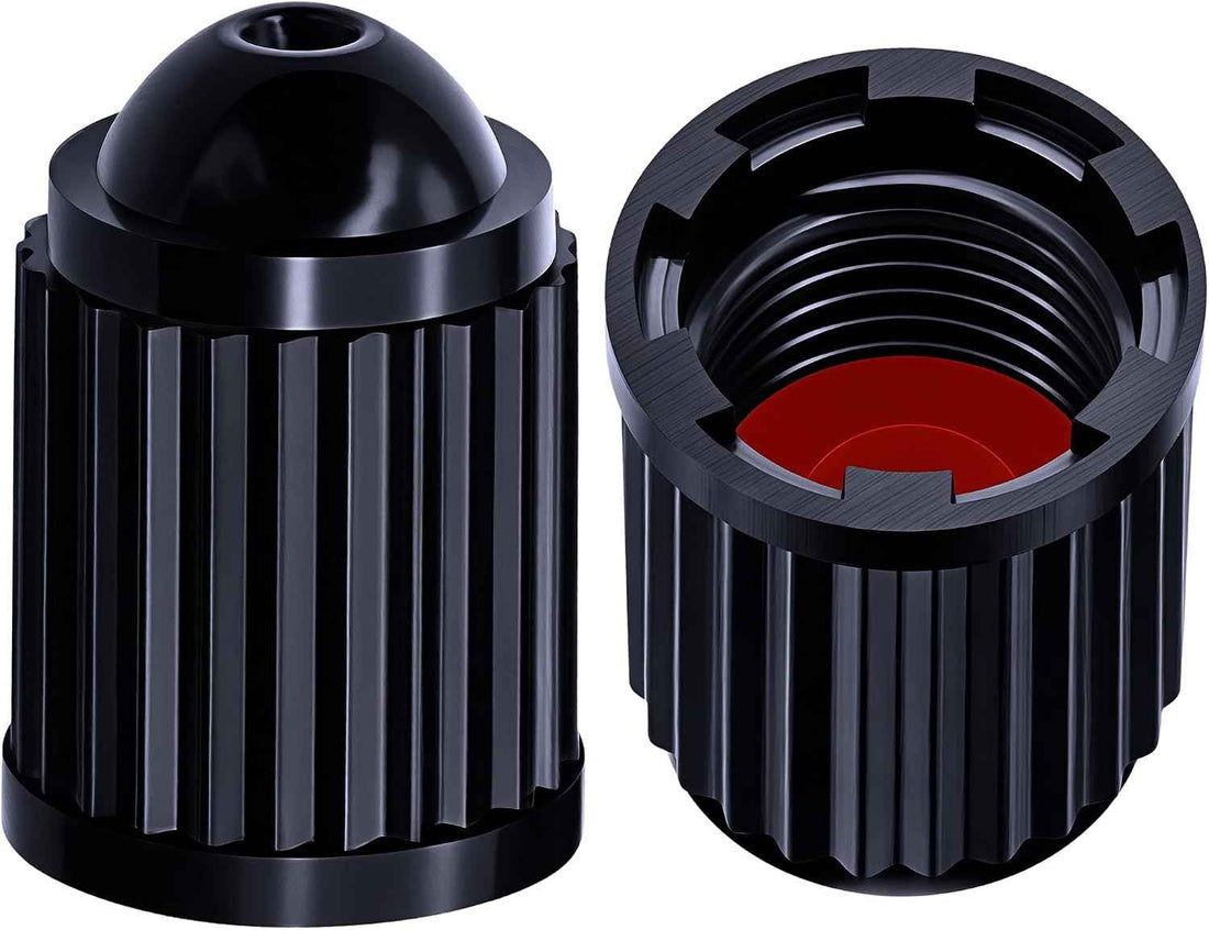 15PCS Plastic TPMS Tire Valve Stem Caps, with O Rubber Ring, Airtight Seal Heavy Duty Dustproof Tire Valve Stem Covers for Cars, SUV, Trucks, Bikes, Motorcycles, Bicycles(Black)