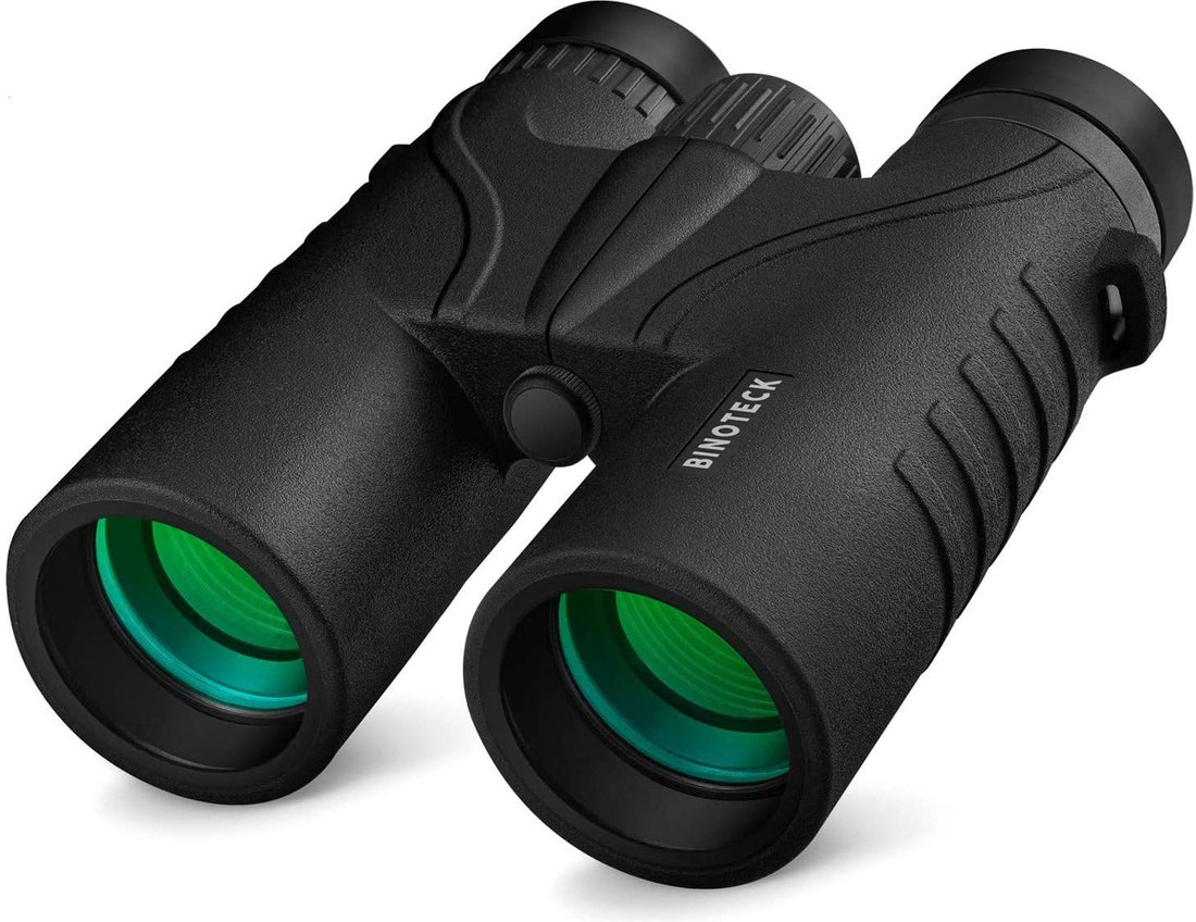 Binoteck 10x42 Binoculars for Adults - Professional HD Roof BAK4 Prism Lens Binoculars for Bird Watching, Hunting, Travel,