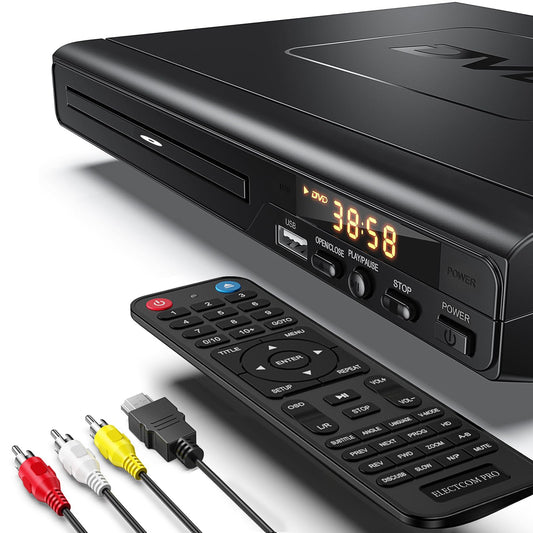 DVD Players for TV with HDMI, DVD Players That Play All Regions, Simple DVD Player for Elderly, CD Player for Home Stereo