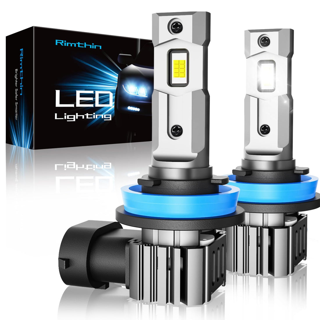 rimthin H11 Bulbs, H8 H9 Fog Light Cool White Light Bulbs, IP67 Waterproof, Pack of 2 Automotive Parts and Accessories by