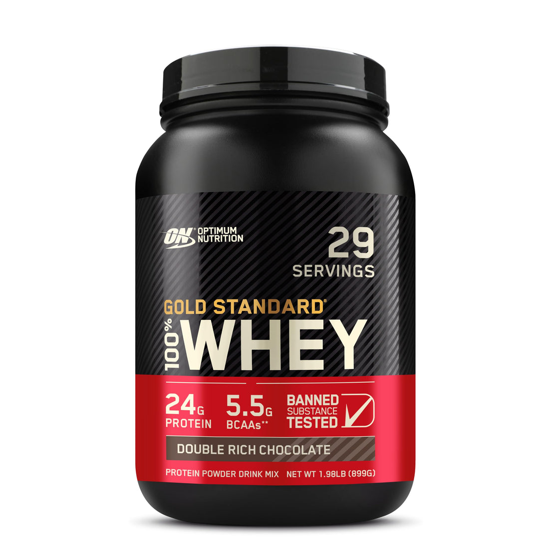 Optimum Nutrition Gold Standard 100% Whey Protein Powder, Double Rich Chocolate, 2 Pound (Packaging May Vary) Drugstore by