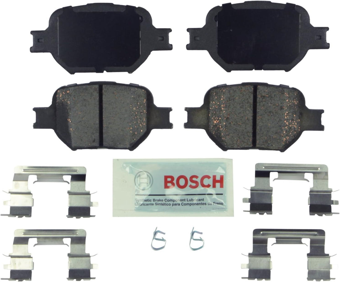 BOSCH BE817H Blue Ceramic Disc Brake Pad Set with Hardware - Front