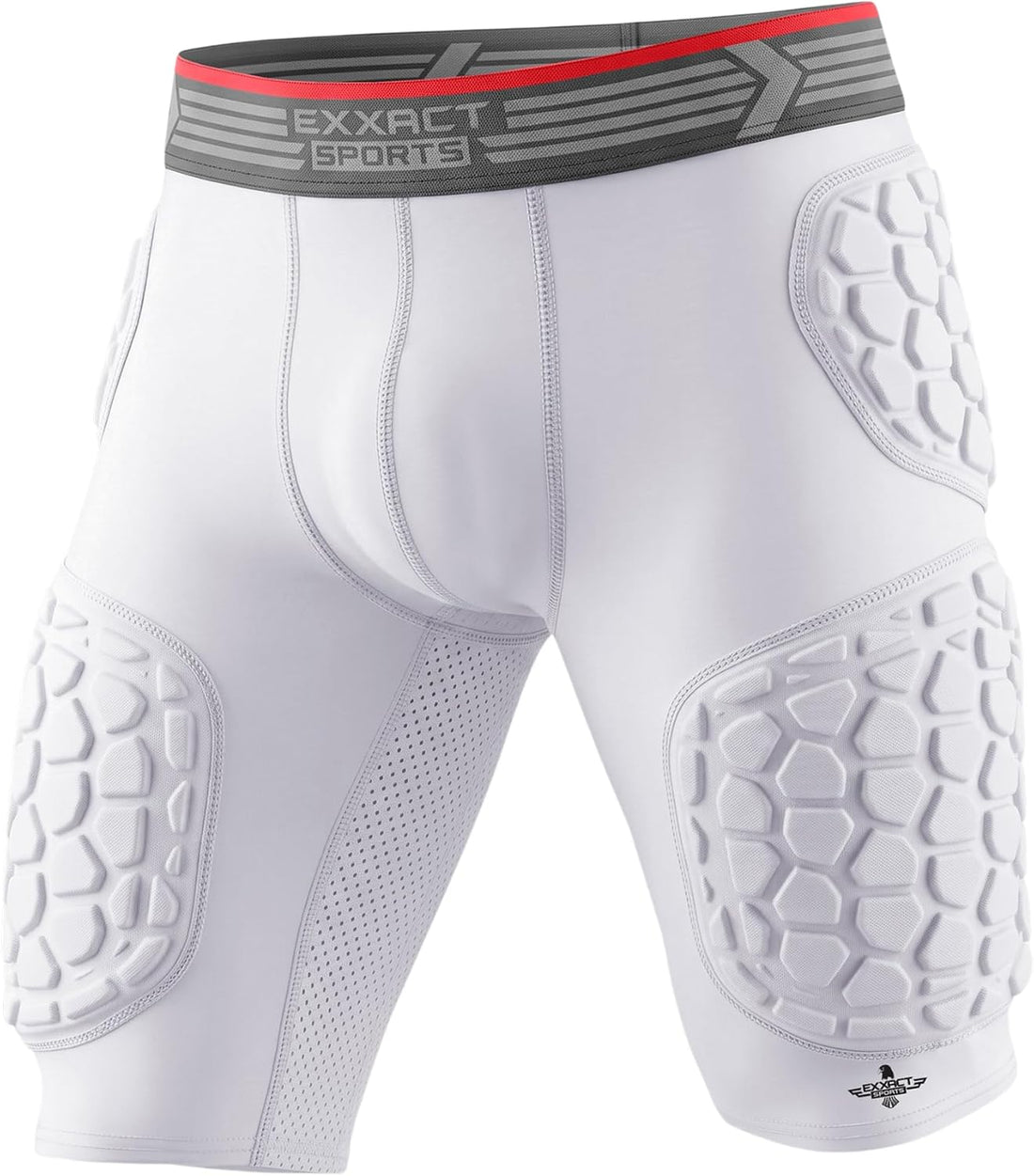 Exxact Sports Elite 5-Pad Adult Football Girdle for Men with Cup Pocket