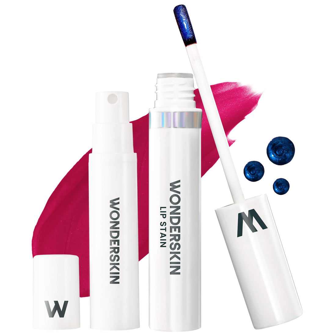 Wonderskin Wonder Blading Lip Stain Peel Off and Reveal Kit - Long Lasting, Waterproof Pink Lip Tint, Transfer Proof Natural