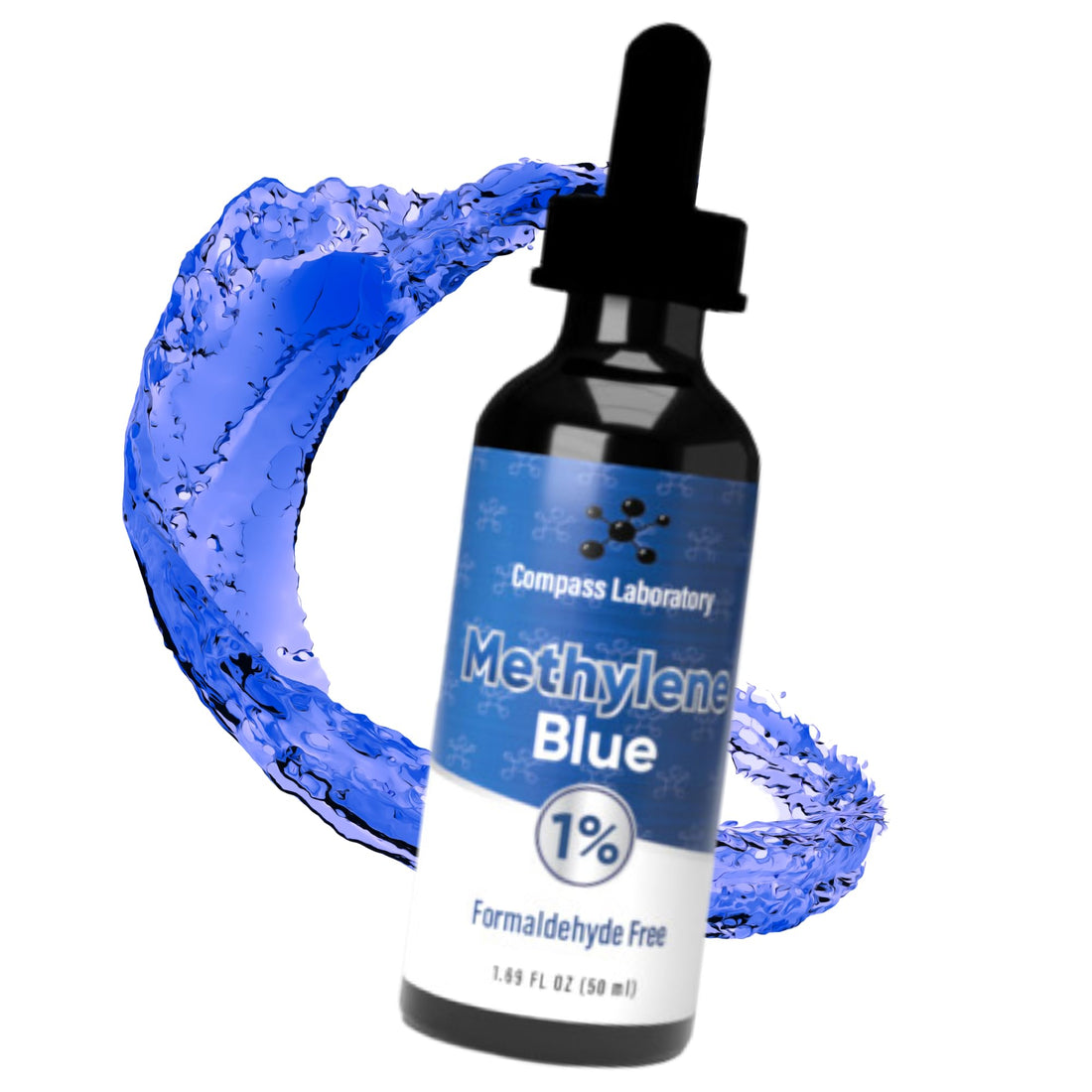 COMPASS LABORATORY Methylene Blue Pharmaceutical Grade, USP Grade, Third-Party Tested Brain Health Dietary Supplement for