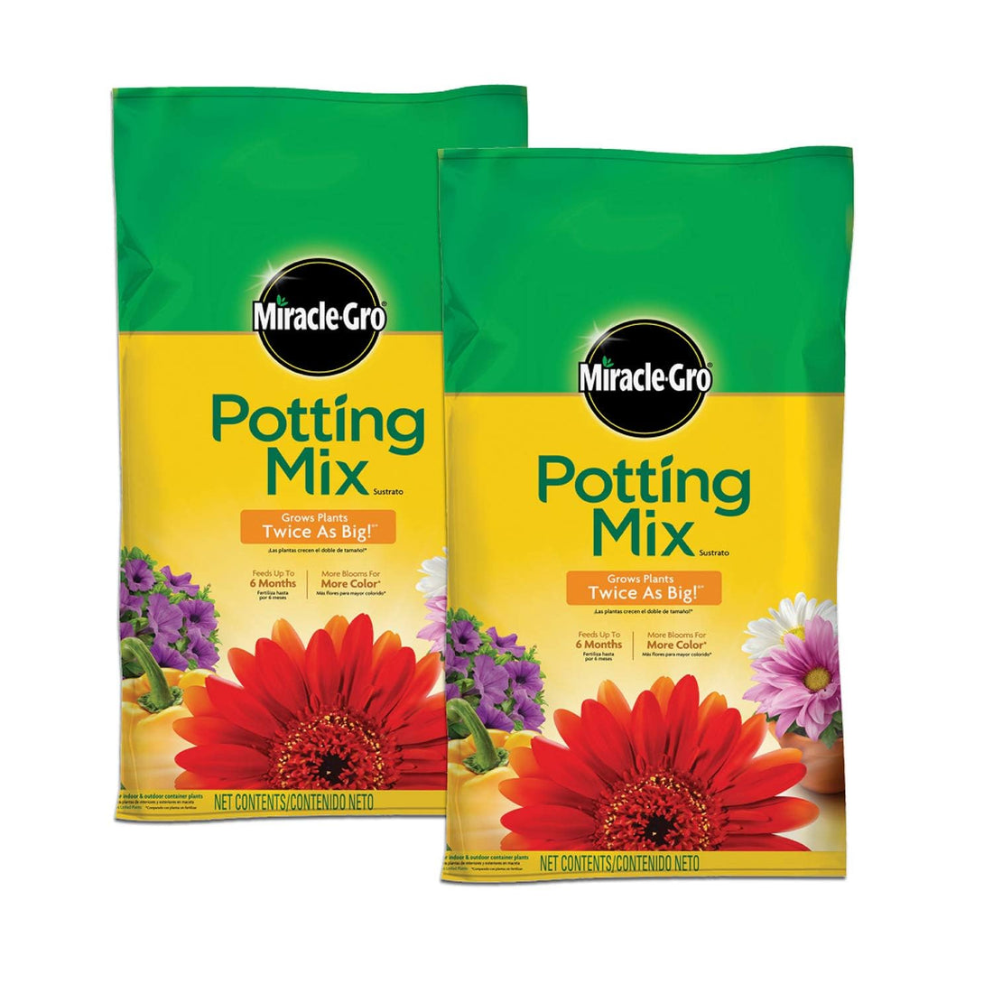 Miracle-Gro Potting Mix 8 qt., 2-Pack Lawn & Patio by Miracle-Gro