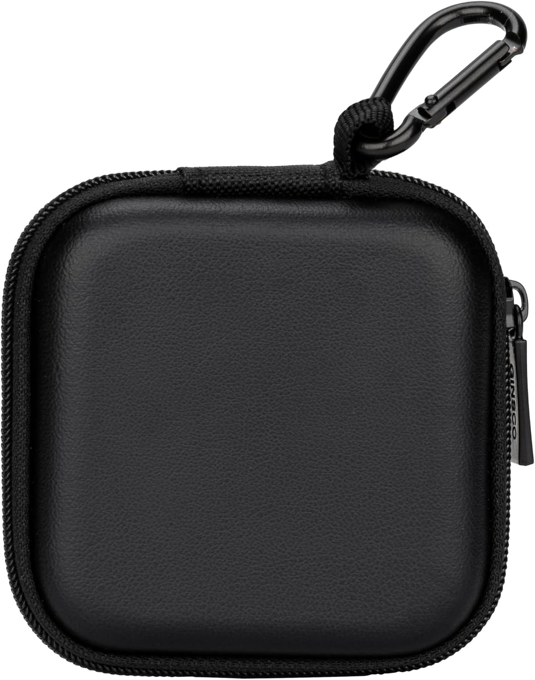 Ginsco Mini-Portable Hard Shell Square Earbuds Case for Apple EarPods/Samsung Galaxy Wired/Wireless Earbuds, Cell Phone Accessories Organizer with Carabiner for Earphones